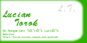 lucian torok business card